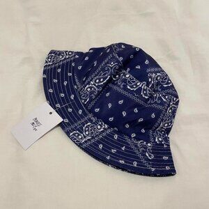 Princess Polly blue bandanna bucket hat